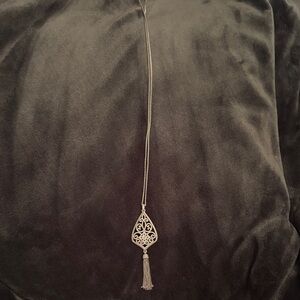 Brighton Silver Ornate Pendant Necklace